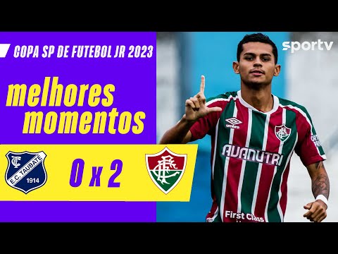 Gols e lances de Taubaté x Fluminense