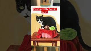 Download lagu Kitty Acrylic Paint#art #oilpainting #acriliconcanvas #airbrushpainting mp3