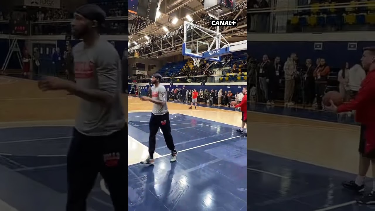 Le dunk de Derrick Jones Jr à l'entraînement du NBA Paris Game #shorts