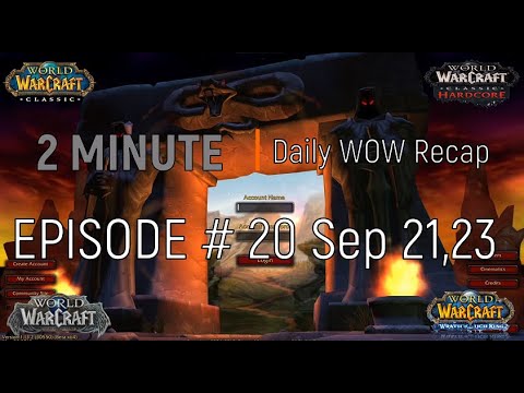 HC BOBKA DEAD! GDKP FAIL!! 2 MIN DAILY WOW RECAP EP 20