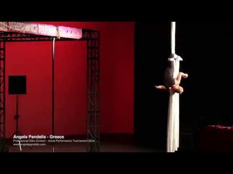 Angela Pandelis Aerial Silk Performance Hong Kong 2014