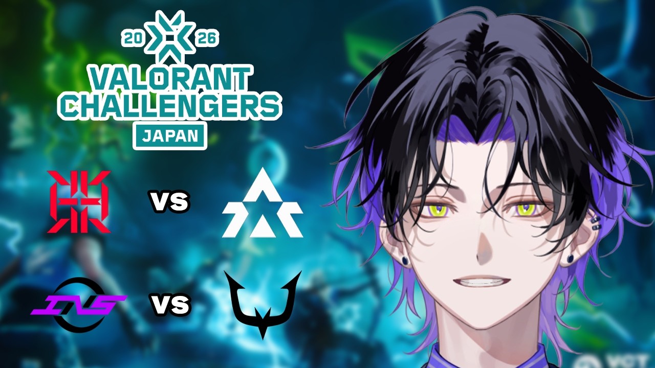 【Valorant】ウォチパ！！ VALORANT Challengers Japan Phase2 Day 1 RIGX vs AGL, INS vs RC【麻倉シノ / ネオポルテ】