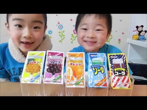駄菓子屋さんの粉末ジュース ５種類／Powdered soft drinks of Candy shop