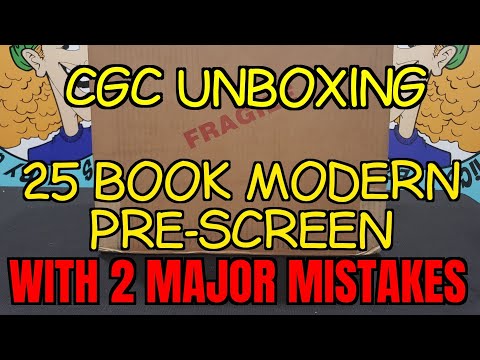 A 25 book CGC Unboxing with 2 Major Mistakes