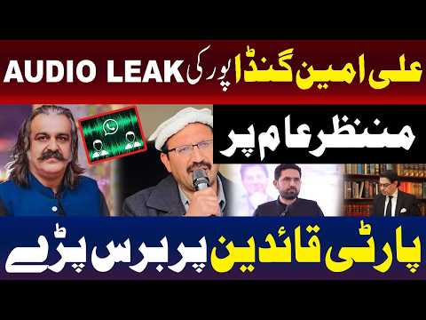 علی امین گنڈاپور کی آڈیو لیک منظر عام پر آ گئی