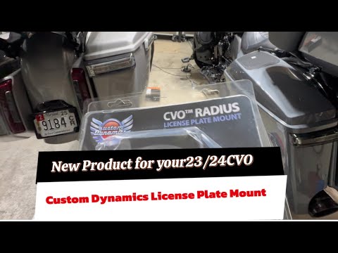 install a #customdynamics Lic Plate Mount & Frame w/Light on 23/24 Harley-Davidson CVO #chrisglides