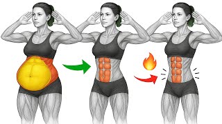 30 Min Standing Abs Workout for Women | Best Exercises to Tone Tummy & Lose Hanging Belly Fat 💪