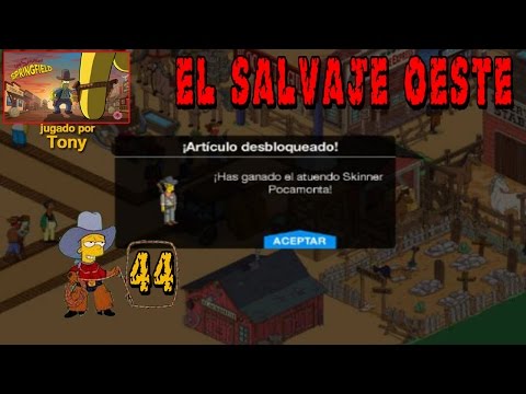 Los Simpson Springfield "El Salvaje Oeste, Cap. 44: "Skinner Pocamonta" por Tony