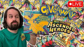 LIVE Ascended Heroes ETB + Bundle Battle Stream + Giveaway!!