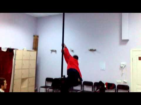 Пируэт с отмаха. Pirouette variation. Chinese pole. Dmitry Fedotov