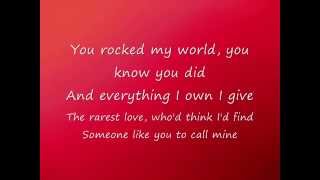 Michael Jackson-You Rock My World (Lyrics)