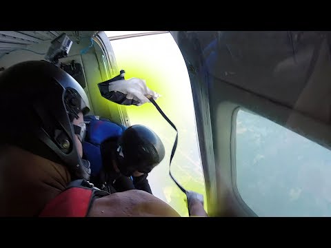 Friday Freakout: Skydiver's Pilot Chute Flies Out of Open Plane Door!