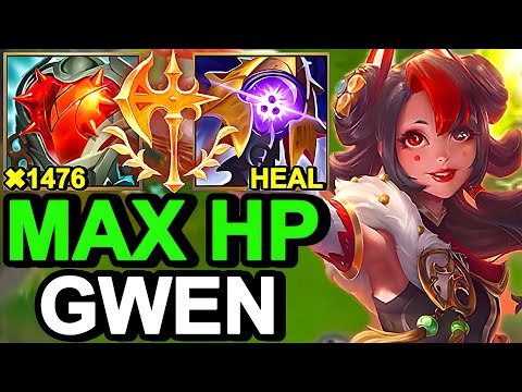 WILD RIFT CHINA GWEN JUNGLE - 23KILL NEW HEARTSTEEL Gwen Build Runes - Mythmaker Gwen Wild Rift Skin