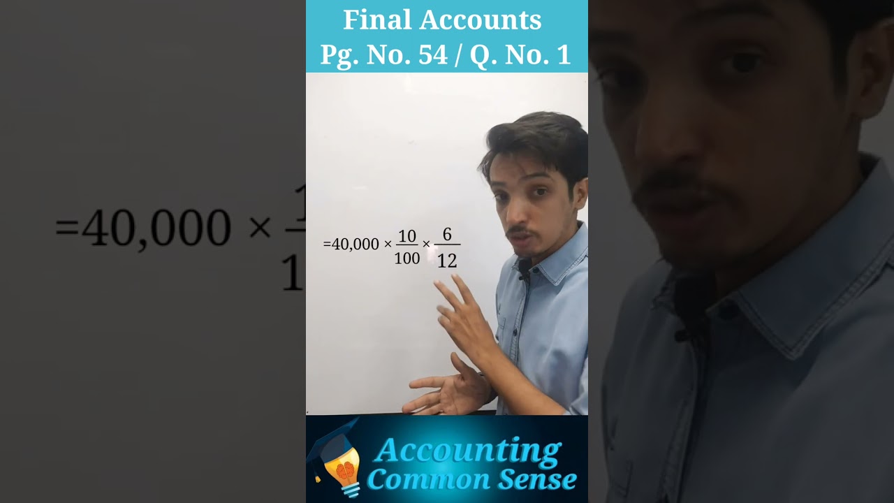 10% Government Bonds| Hidden Adjustments| | Final Accounts