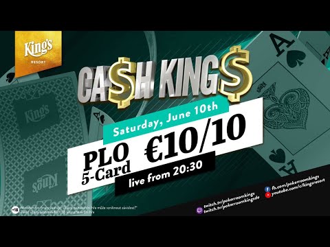 💸 Ca$h King$ Special 5-Card PLO €10/€10 Cash Game, live from King's Resort 👑