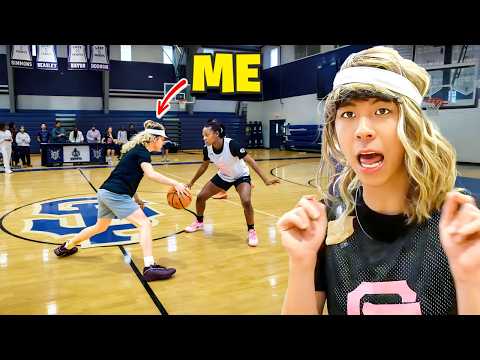 I SNUCK INTO A GIRLS HIGH SCHOOL BASKETBALL TRYOUT!