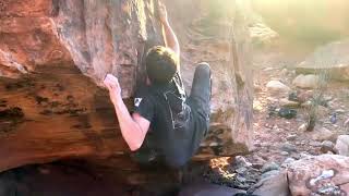 Video thumbnail of Brad Pitt, V10. San Rafael Swell