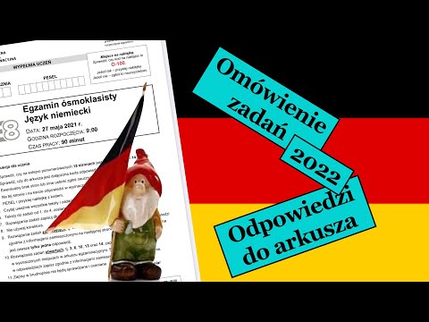 Egzamin ósmoklasisty 2022 - język niemiecki odpowiedzi