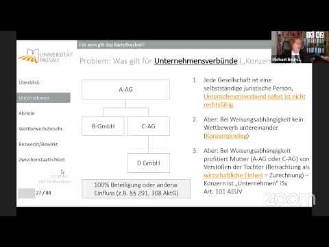 Kartellrecht 04 - Grundlagen IV / Kartellverbot I (29.04.2020, 18:00 Uhr)