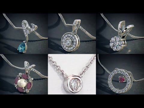 White Gold Diamond pendant designs with Weight and Price l white gold pendant design...