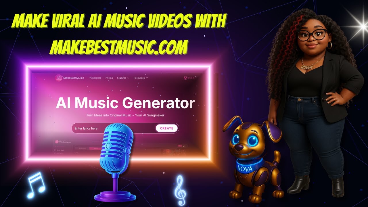 Make Viral Music Videos with AI MakeBestMusic.com Tutorial 🤯🎵