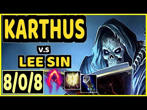 STEFAN (KARTHUS) vs LEE SIN - 8/0/8 KDA JUNGLE GAMEPLAY - EUW Ranked DIAMOND