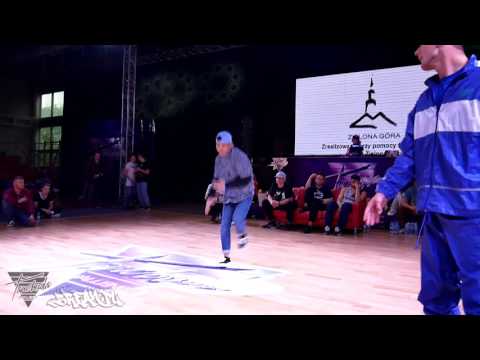 Półfinał Bboying pow. 13lat - Tinic vs Śmietana | Tancbuda Challenge 2017 | WWW.BREAK.PL