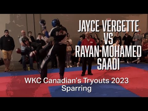 💥Jayce Vergette (Douvris) VS Rayan Mohamed Saadi (KJS) - Sparring - WKC Canadian Championships 2023