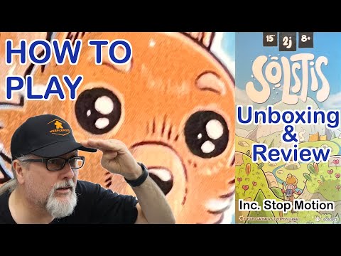Solstis | Board Game | How to Play | Stop Motion Unboxing & Review | Bruno Cathala & Corentin Lebrat