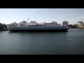 Victoria harbor, Coho ferry entering harbor