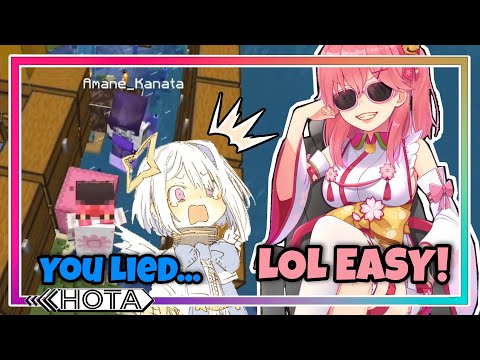 Naive Angel Falls for Demon Lord's Tricks 😈 [Hololive Minecraft]