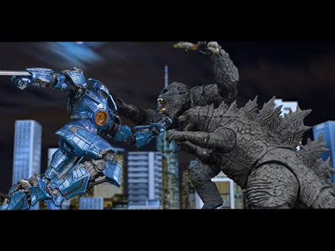 STOP MOTION godzilla vs kong vs pacific rim 