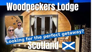 Looking for the perfect Scottish getaway? Woodpeckers Lodge stay 