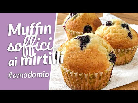 Muffin ai mirtilli soffici e profumati | Le torte di Simona