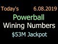 Today Powerball Winning Numbers 8 June 2019. Powerball Drawing Tonight Saturday 6/08/2019