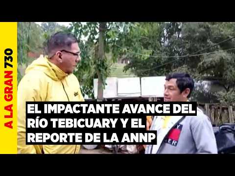 ¡ALERTA MISIONES! El río Tebicuary se desbordó en Villa Florida y familias piden auxilio