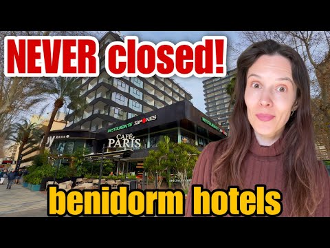 Estos HOTELES en Benidorm NUNCA cierran - ¡Siempre están llenos! 😲🌴