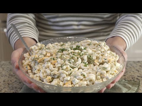 Everyone's Favourite Pasta Salad|Dill Pickle Macaroni Salad