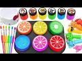 Satisfying Video L DIY How To Make Rainbow Glasses Huge GIANT Slimes Smile Funny Crazy Sand ASMR
