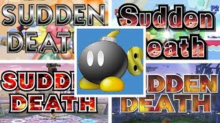 Evolution of SUDDEN DEATH in Super Smash Bros