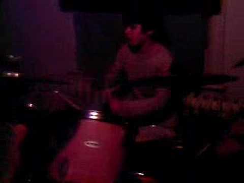 Nick drumming