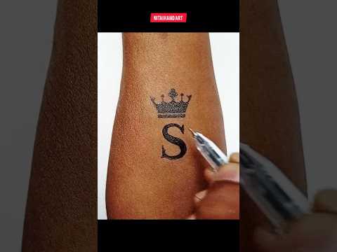 S letter tattoo ✨✨ #letter #tattoo #viral #shorts