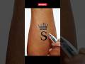 S Letter Tattoo Letter Tattoo Viral Shorts