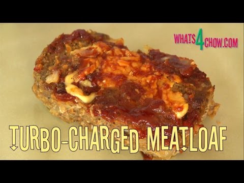 Mexican Meatloaf Stuffed with Cheddar and Topped with...