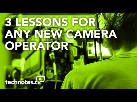 3 Lessons for Any New Camera Operator Basic of Camera Operation Notebook