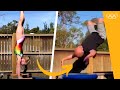 This Young Gymnast Teaching Her Dad Gymnastics Will Make Your Day ️