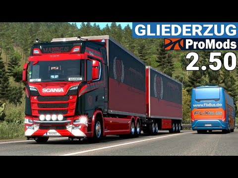ETS2 ProMods 2.50 Beta - CML GLIEDERZUG I ProMods 1.38 [#1540] EURO TRUCK SIMULATOR 2