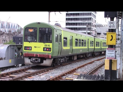Irish Rail 8510 Class Dart Train 8616 - Tara Street Station, Dublin