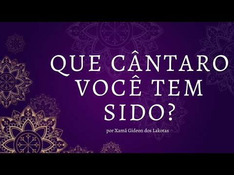 Hino 18 -  Que Cântaro você tem sido  - Xamã Gideon dos Lakotas   Hinário CNSC   Full HD