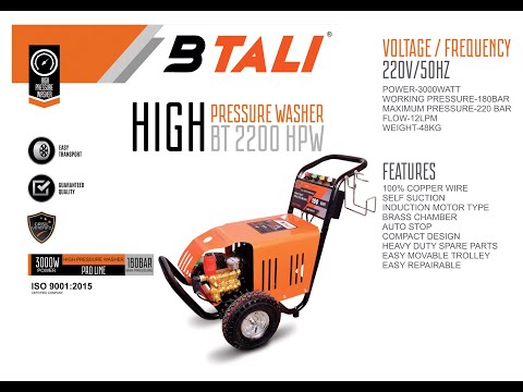 BTALI 2200 HPW High Pressure Washer